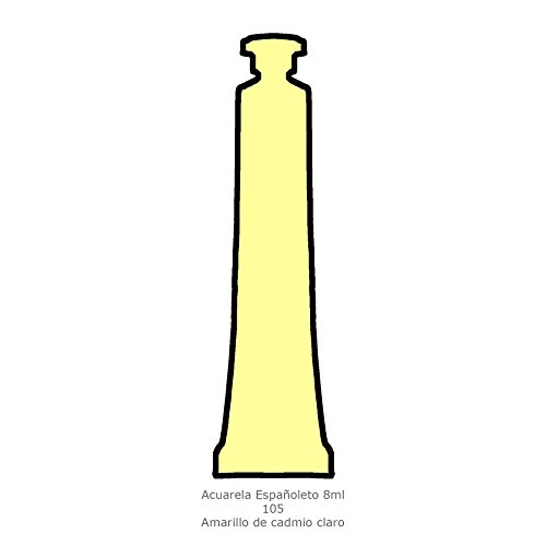 Lienzos Levante 0120101105 - Acuarela españoleto 105, tubo 8 ml, color Amarillo de Cadmio claro