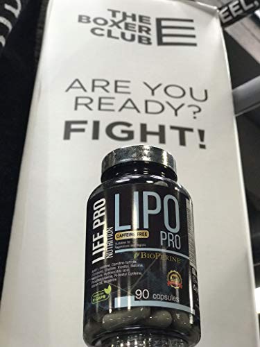 Life Pro Lipopro Suplemento Quemagrasas 90 Cápsulas | Pastillas Quemagrasas Efectivas con L-carnitina y N-acetil Cisteína, Lipotrópico Efectivo, Acelera el Metabolismo