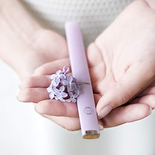 Lima de cristal prémium con estuche protector, para uñas naturales y acrílicas, manicura y pedicura, gran regalo para mujeres y niñas, de color rosa