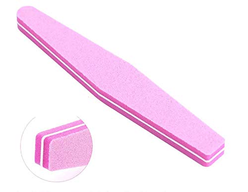 Lima de uñas de diamante pulido tira de lima de uñas esponja conjunto de uñas herramienta de uñas, 8 piezas de color al azar