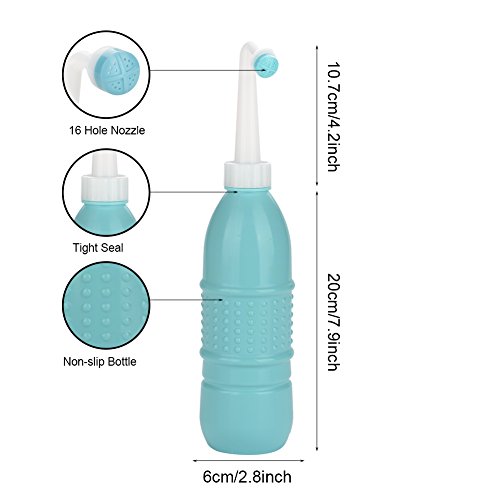 Limpiador del cuerpo reutilizable y portátil Bidé Pulverizador Higiene personal Cuidado Irrigator(verde)