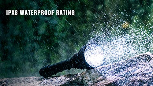 Linterna TrustFire T70 de 2300 lúmenes con LED CREE XHP-35HI, IPX8, 255g, 1000 metros (1 km de alcance), 1 o 3 modos de uso, Nº1 linterna profesional largo alcance pesca, caza, camping (B - Kit 2)