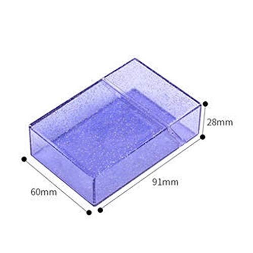 Linyuex Caso de Cigarrillos - Fumadores MuiticolorCigarette Caso Caja portátil de plástico Transparente del lápiz Labial más Ligeros Cuadro Titular Herramientas (Color : Purple)