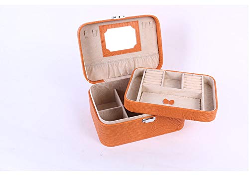 LITAO Estuche para cosméticos Versión Coreana del Juego de cosméticos de Gran Capacidad para cosméticos de Gran Capacidad del Kit de Almacenamiento de cosméticos Profesional, marrón