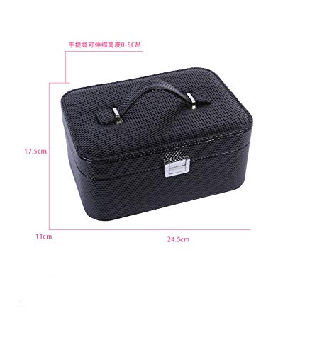 LITAO Estuche para cosméticos Versión Coreana del Juego de cosméticos de Gran Capacidad para cosméticos de Gran Capacidad del Kit de Almacenamiento de cosméticos Profesional, marrón