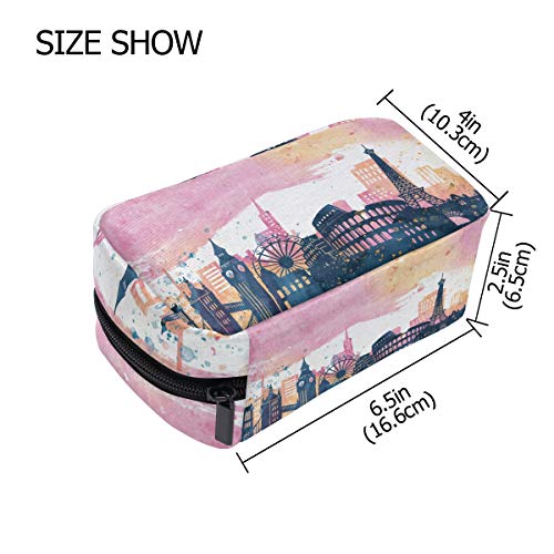 LIUBT - Bolsa de maquillaje para acuarela, diseño de Londres