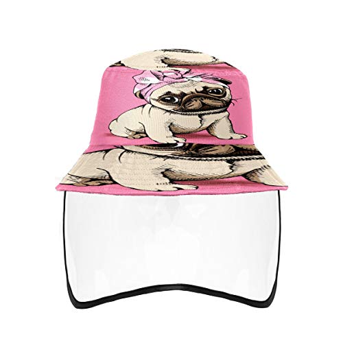 LIUBT - Gorro protector para nariz y boca, antiescupiente, protección de cara completa, para hombre y mujer, para maquillaje, para perros