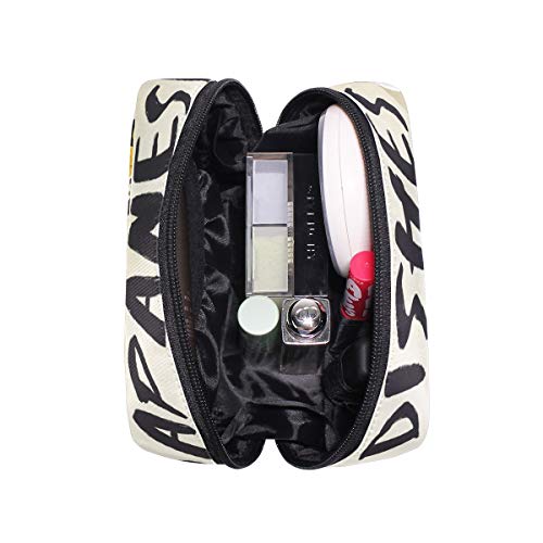 LIUBT - Neceser de viaje para platos de comida japonesa deliciosa bolsa de cosméticos, neceser y maquillaje, organizador multifunción para mujeres