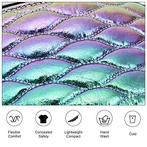 LIVACASA Riñoneras Mujeres Moda Brillante Riñoneras Deportivas de Marcha Running Bolsa de Cintura para Fiesta Cicismo Paseo Doble Colores Verde