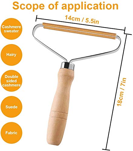 LIZHIGE Removedor de Pelusa,Afeitadora para Ropa,Pelusas Máquinillas de Afeitar, Removedor de Pelusa Portátil para Pelusa para Restaurar el suéter y Las Telas removedoror (2)