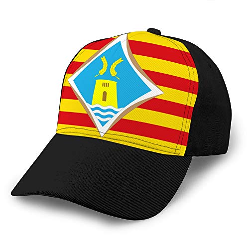 LJKHas232 1311 Gorras de béisbol Sombreros de Vaquero Sombreros de Sol Bandera de Formentera de Las Islas Baleares en España Sombrero de béisbol Deportivo