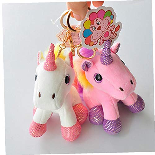 Llavero Colgante Colorido del Unicornio De Peluche De Juguete De Peluche Mochila Animales De Peluche Llavero Pequeño Colgante Bolsa De Accesorios