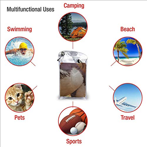 LMFshop Mandarin Duck V Nadar en un Estanque Toalla de Playa para niños Toallas de Playa Divertidas para niños Toallas de Cocina para Playa Toallas de Playa para Playa 27.5 '' X 51 '' (70 X 130cm) m