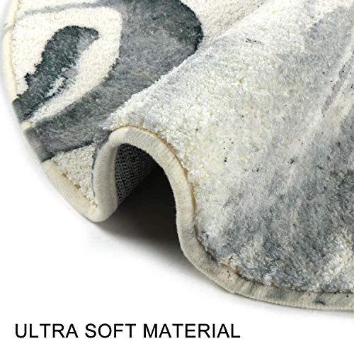 Lnshizhen - Alfombra redonda de franela antideslizante para baño, dormitorio, cocina, Alicia antes del país de las maravillas (50 pulgadas)