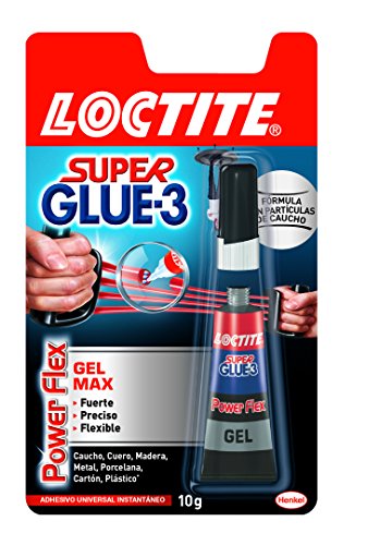 Loctite Super Glue-3 Power Flex formato gel Control, adhesivo instantáneo, 10gr