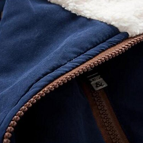 Logobeing Abrigo Niños 3-9 Años, Bebé Niño Chaquetas de Niños Chicos con Capucha y Prendas de Vestir Exteriores de Piel Chaqueta de Invierno CáLido Ropa Abrigo (3-5Años, Armada)