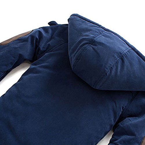 Logobeing Abrigo Niños 3-9 Años, Bebé Niño Chaquetas de Niños Chicos con Capucha y Prendas de Vestir Exteriores de Piel Chaqueta de Invierno CáLido Ropa Abrigo (3-5Años, Armada)