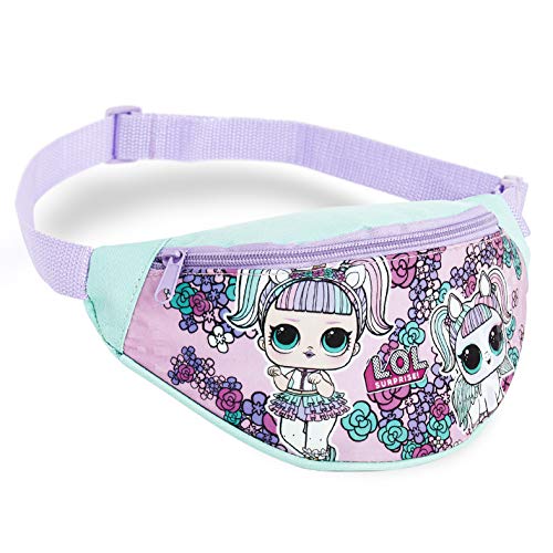 L.O.L Surprise! Riñonera Niña con Estampado Muñecas LOL, Bolso Riñonera Color Rosa para Niñas LOL Dolls, Bolso Cinturon con Correa Ajustable, Regalos LOL Surprise para Niñas Adolescentes (púrpura)