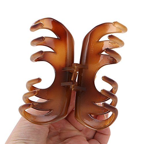 LONEEDY - Pinzas de pelo de plástico antideslizantes para mujer, diseño tipo pulpo