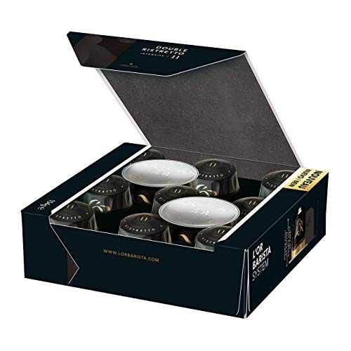 L'OR BARISTA, Cápsulas Doble Ristretto Intensidad 11 - Exclusivas para cafeteras L'OR BARISTA , Pack de 5 x 10 [Total 50 cápsulas]