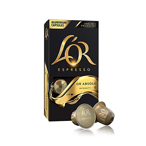 L’OR Espresso Coffee Espresso Selection – Cápsulas de Aluminio Compatibles con Máquinas Nespresso (R)* - 8 paquetes de 10 cápsulas (80 bebidas)
