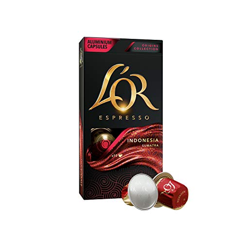 L’OR Origins Espresso Coffee Bundle – Cápsulas de Aluminio Compatibles con Máquinas Nespresso (R)* - 10 paquetes de 10 cápsulas (100 bebidas)