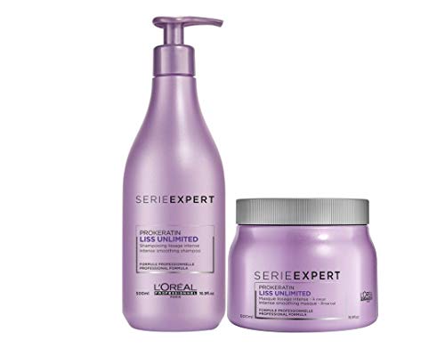 Loreal Liss Unlimited Prokeratin Champu 500ml + Mascarilla 500ml