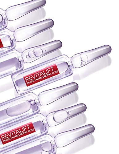 L'Oréal Paris – Bombillas repelentes – Cura de 7 días – Revitalift filler – concentrado en ácido hialurónico puro