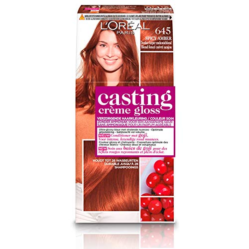 L’Oréal Paris Casting Crème Gloss 645 Spicy Amber coloración del cabello Marrón - Coloración del cabello (Marrón, Spicy Amber, Mujeres, 1 pieza(s), Brillo, Bélgica)