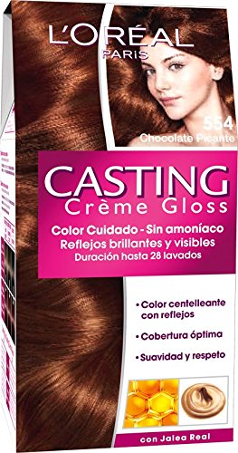 L'Oreal Paris Casting Crème Gloss Coloración Sin Amoniaco, Tono: 554 Chocolate