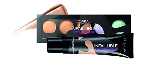 L'Oréal Paris Infaillible Base de maquillaje Total Cover 30 Miel, 3 unidades (3 x 35 ml)