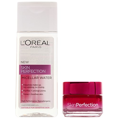 L'oreal paris - Skin perfection beauty box, crema hidratante y sérum concentrado corrector