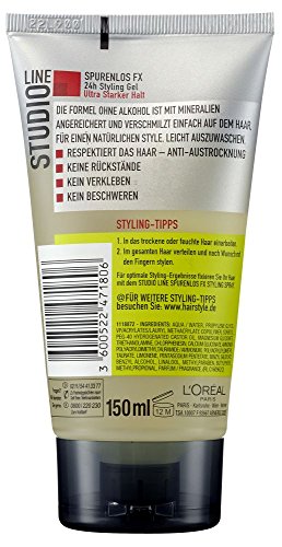 L'oréal paris - Studio line spurenlos fx gel fijador ultra fuerte, (1 x 150 ml)