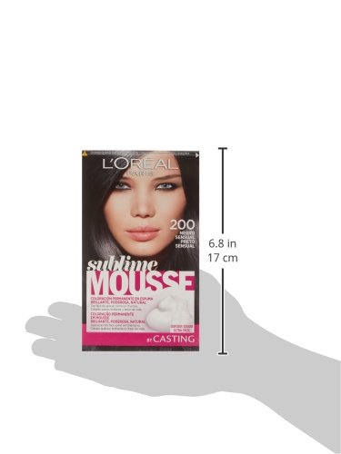 L'Oreal Paris Sublime Mousse Coloración Permanente 200 Negro Sensual - 200 ml
