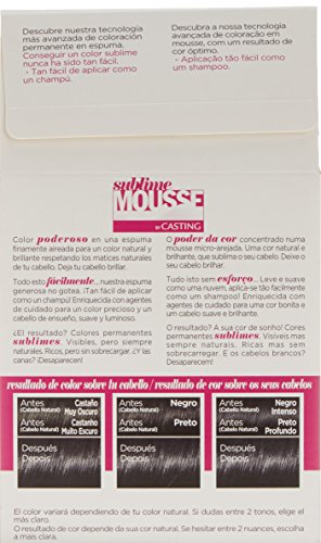 L'Oreal Paris Sublime Mousse Coloración Permanente 200 Negro Sensual - 200 ml