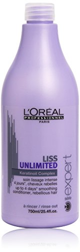 L'Oréal Professionnel Expert - Liss Unlmited Keratinoil Complex - Tratamiento alisador intenso para cabellos rebeldes - 750 ml