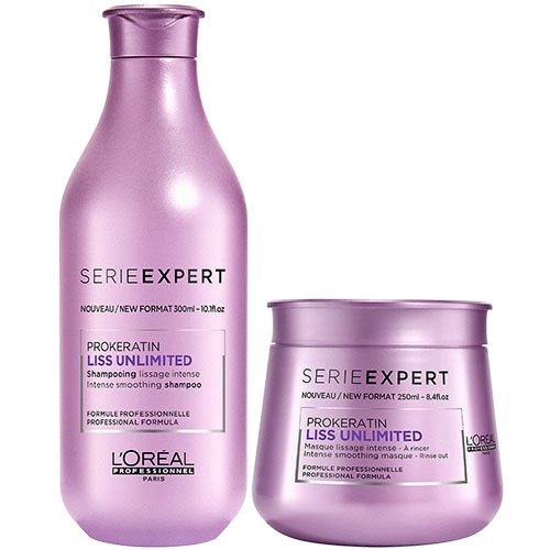 L'Oreal Professionnel Serie Expert Liss Unlimited Shampoo 300ml and Masque 250ml Duo