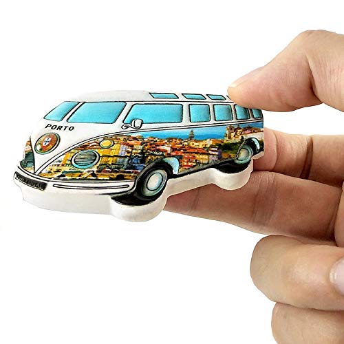 Lorenory Imanes Nevera Craft autobús imán for los niños del Recuerdo del Turismo Resina Pegatinas en el refrigerador magnético Home Decor Juguete