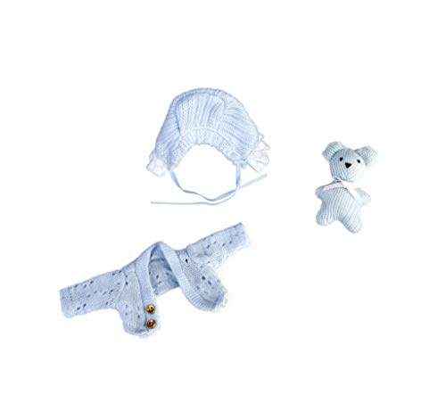 los Barriguitas- Set de bebé con ropita Azul y Mascota de Punto (Famosa 700015697)