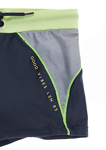 LOSAN BAÑADOR Boxer Pespuntes Marino-Fluor GS NIÑO - 12 AÑOS