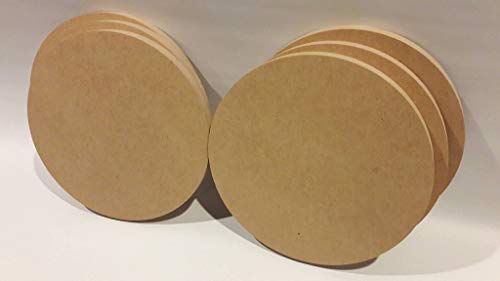 Lotes de circulos de madera para manualidades, decoración, làser, CNC, grabados, llaveros, diferentes gruesos y tamaños a escoger. (50 cms (5 piezas))