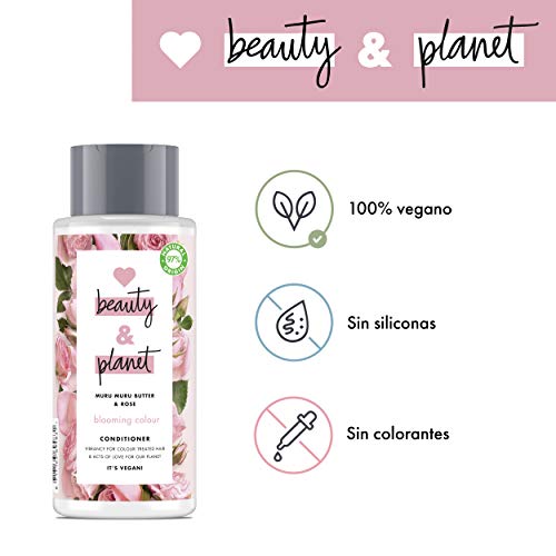 Love Beauty and Planet Acondicionador manteca de muru muru y rosa Blooming Color - 400 ml