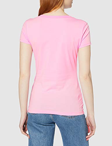 Love Moschino t-Shirt_Three-Ice Cream and Logo Print Camiseta, Rosa (Pink L94), 40 (Talla del Fabricante: 44) para Mujer