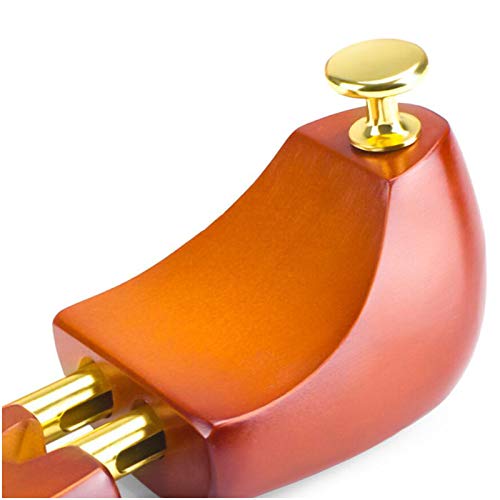 LUCKFY Los árboles de Calzado de Hombre - Doble Tubo Ajustable de Madera del Cedro Botas Trees - Árbol del Zapato del Zapato de Madera Camilla Shaper para Hombres y Mujeres, 1 par,L