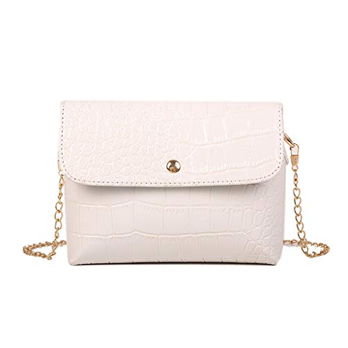 Luckycat bolso de mujer elegante bolso de hombro correa de cadena metálica bolso de cuero de la PU bolsos cruzados bolsa de embragues Bolsos de mano Mujer