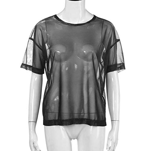 Luckycat Camisetas Transparentes De Mujer Camisetas Mujer Manga Corta Camisetas Mujer Verano Blusa Mujer Sport Tops Mujer Verano Camisetas Mujer Manga Corta Blusa Transparente Mujer Fiesta