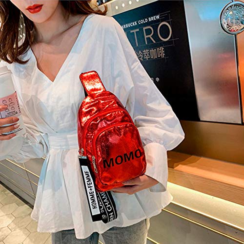 Luckycat Riñoneras de Moda Mujeres Hombres Impresión Deportes Senderismo Cinturón Running Cintura Bolsa Bolso Bandolera para Mujer con Cinturón para el Ombligo Bolsos de la cintura del cuero de la PU