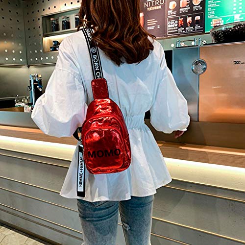 Luckycat Riñoneras de Moda Mujeres Hombres Impresión Deportes Senderismo Cinturón Running Cintura Bolsa Bolso Bandolera para Mujer con Cinturón para el Ombligo Bolsos de la cintura del cuero de la PU