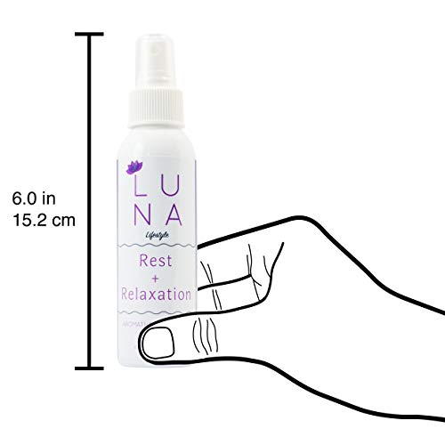 Luna Lifestyle Luna lavanda aromaterapia Spray – Ideal para Yoga, para la almohada, relajación, dormir, y habitación Spray – 100% Pure lavanda aceite esencial Mist – 10% a Caridad.
