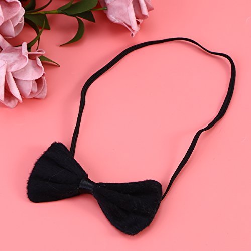 LUOEM Cat Cosplay Set - Kitty Cat Costume Cat Cat Ears Headbands Hair Band para fiesta, paquete de 3 (blanco y negro)